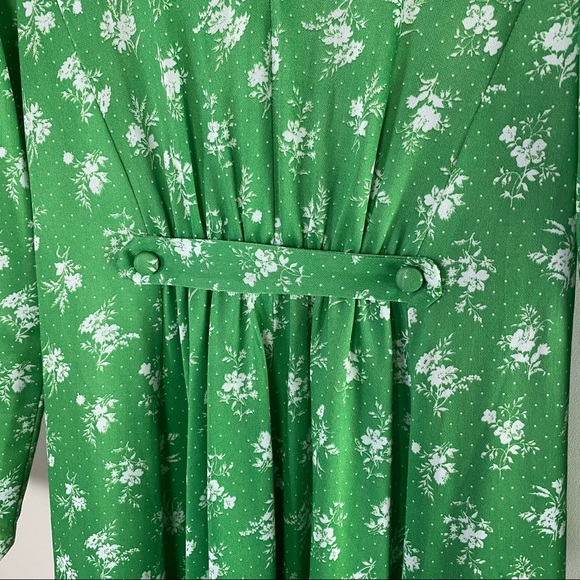 Vintage - 70s Floral Handmade Maxi Dress - Size S/M - Picture 11 of 11